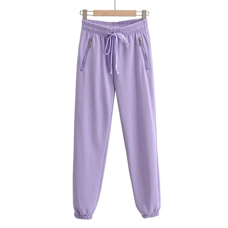 Drawstring Elastic Waist Drawstring Sweatpants