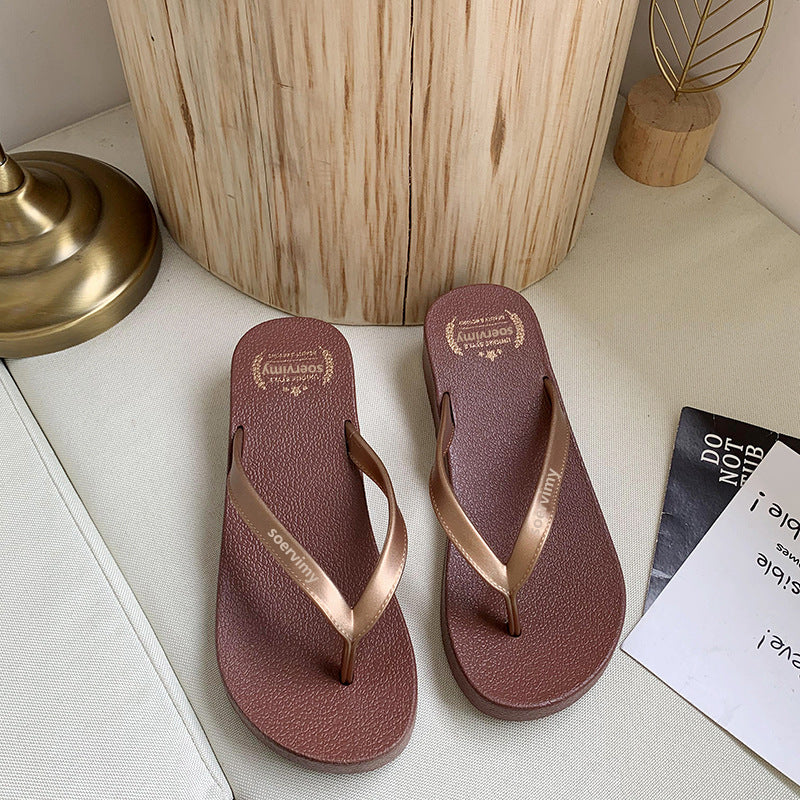Women's Outdoor Wedge Slippers Fashion Casual Summer Seaside