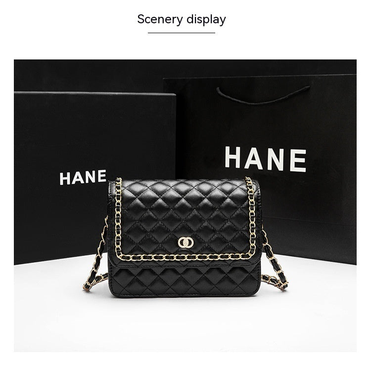 All-matching One Shoulder New Trendy Classic Style Rhombus Chain Bag