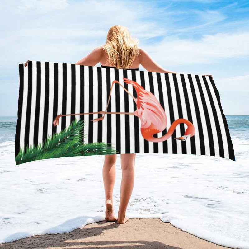 Printed Towel Seaside Vacation Beach Bath Towel