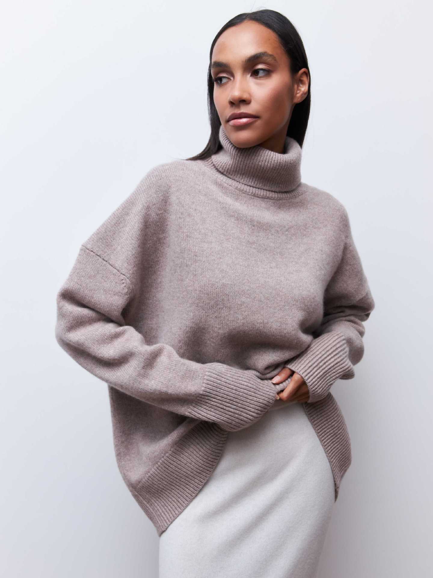 Women's Loose High Collar Autumn And Winter Anti-Pilling Sweater