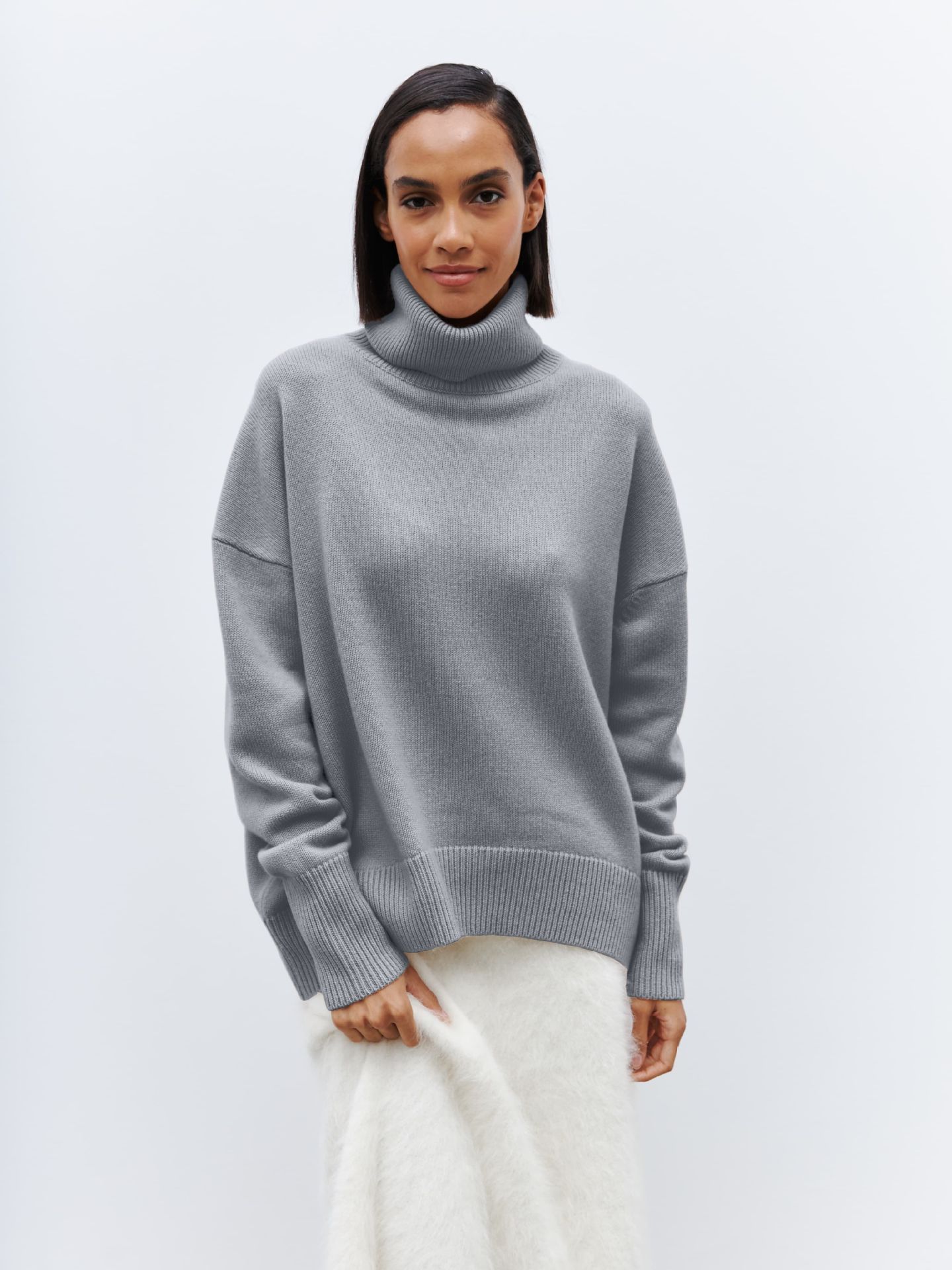 Women's Loose High Collar Autumn And Winter Anti-Pilling Sweater