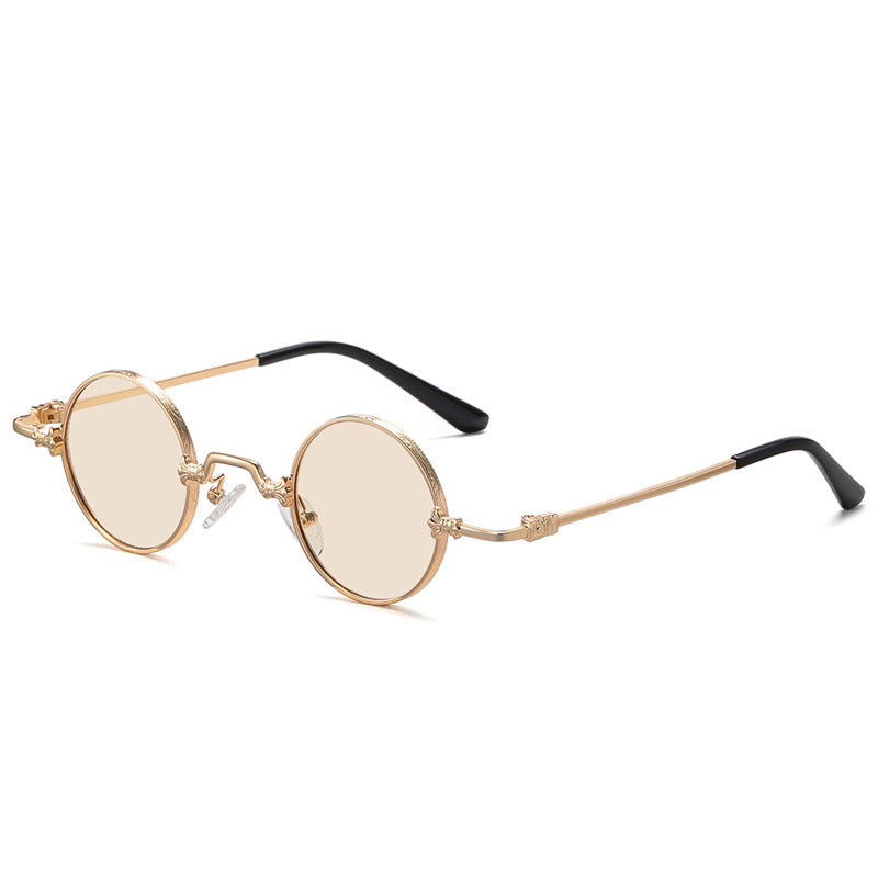 European And American Retro Round Sunglasses