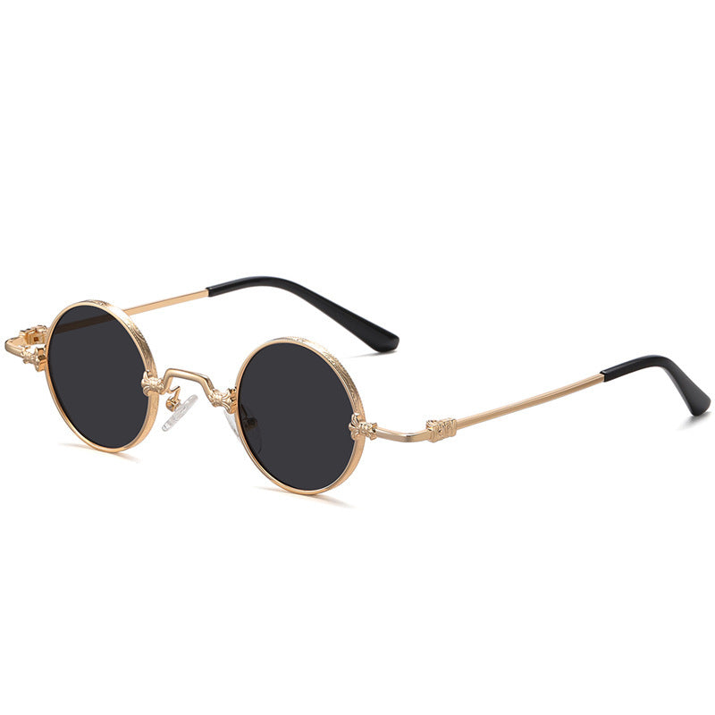 European And American Retro Round Sunglasses