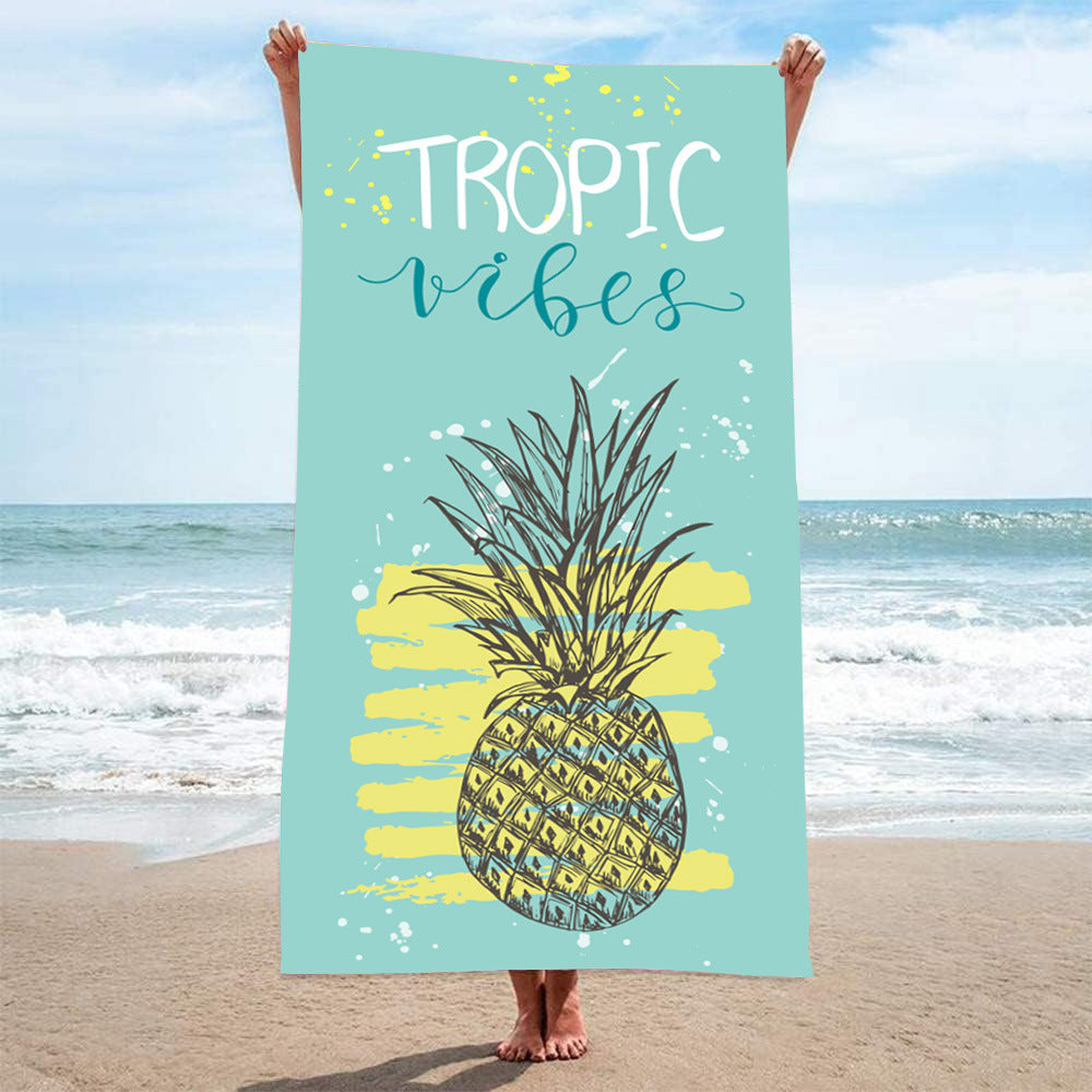 Printed Towel Seaside Vacation Beach Bath Towel