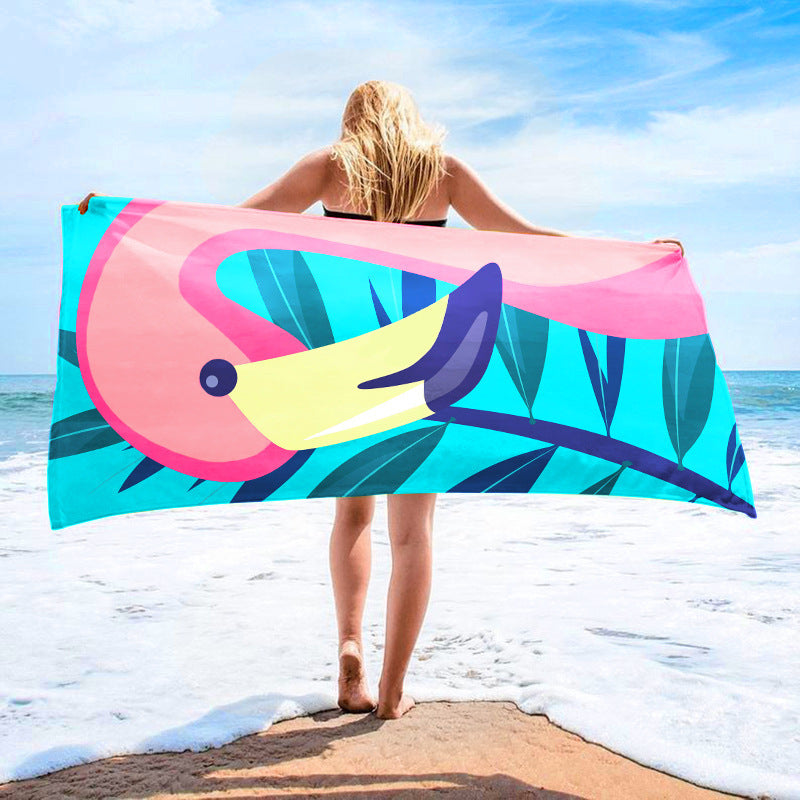 Printed Towel Seaside Vacation Beach Bath Towel