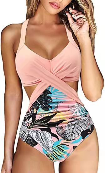 Multicolor Split Bikini Ladies Swimwear