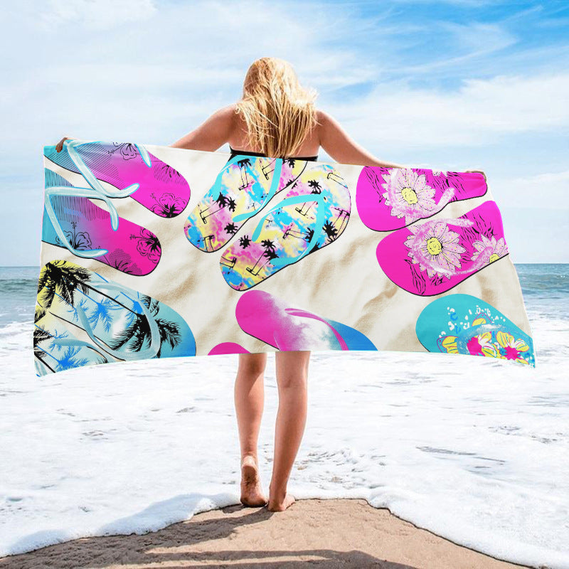 Printed Towel Seaside Vacation Beach Bath Towel