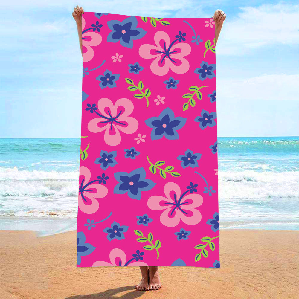 Printed Towel Seaside Vacation Beach Bath Towel