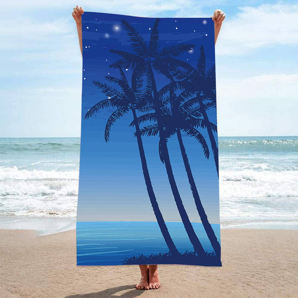 Printed Towel Seaside Vacation Beach Bath Towel