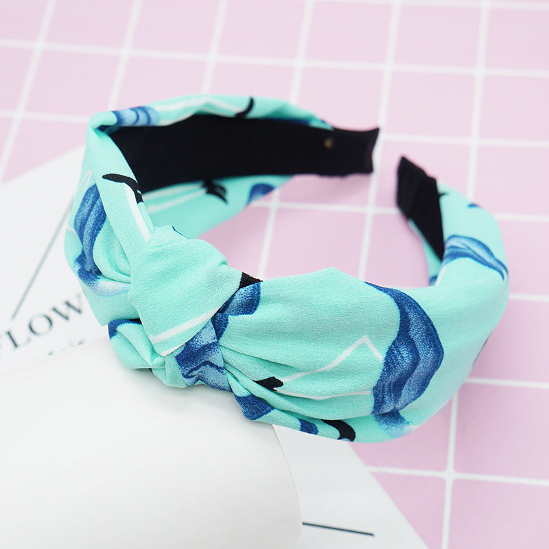 Literary stripe makeup headband