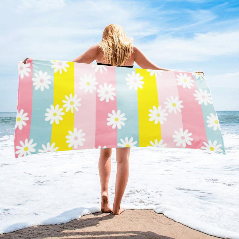 Printed Towel Seaside Vacation Beach Bath Towel