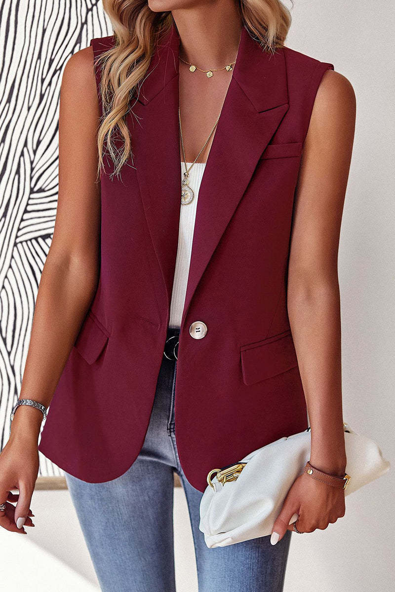 Suit Jacket Women's Loose Temperament Commuter Sleeveless Suit Vest