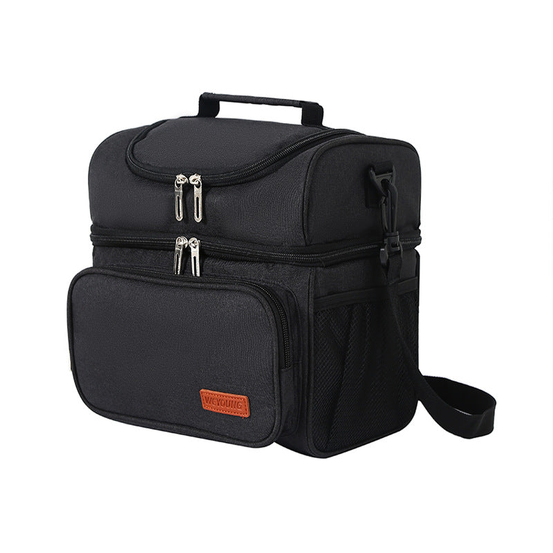 Double-layer Refrigerated Fruit Shoulder Picnic Bag