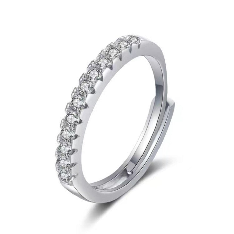 Moissanite Classic Six-claw 1 Karat Open Ring