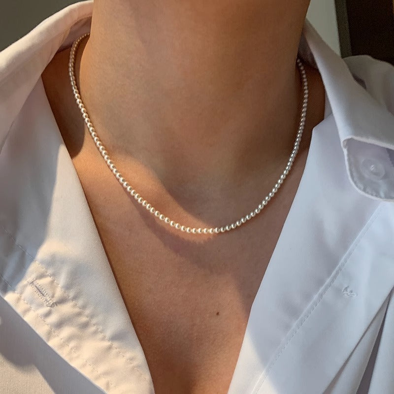 Women's Ultra-fine Millet Pearl Necklace