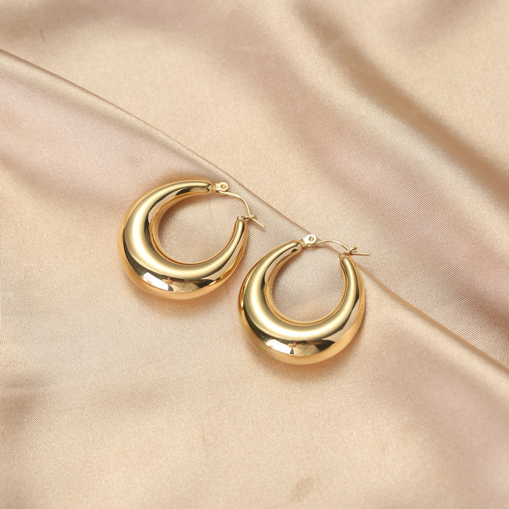 18K Vacuum Gold Plated Stainless Steel Earrings