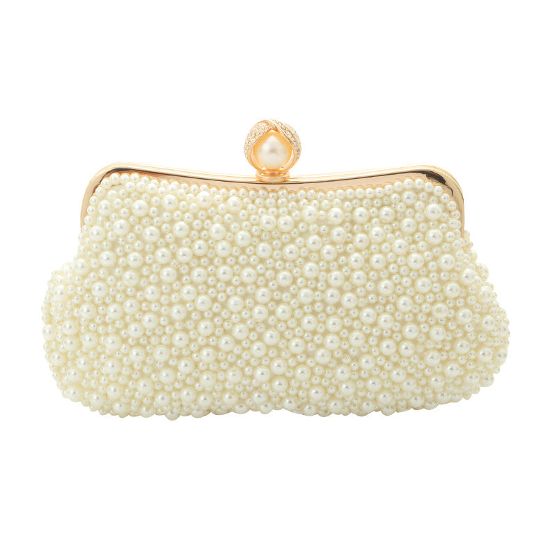 Women's Fashion Pearl Pearl Embroidery Dinner Bag