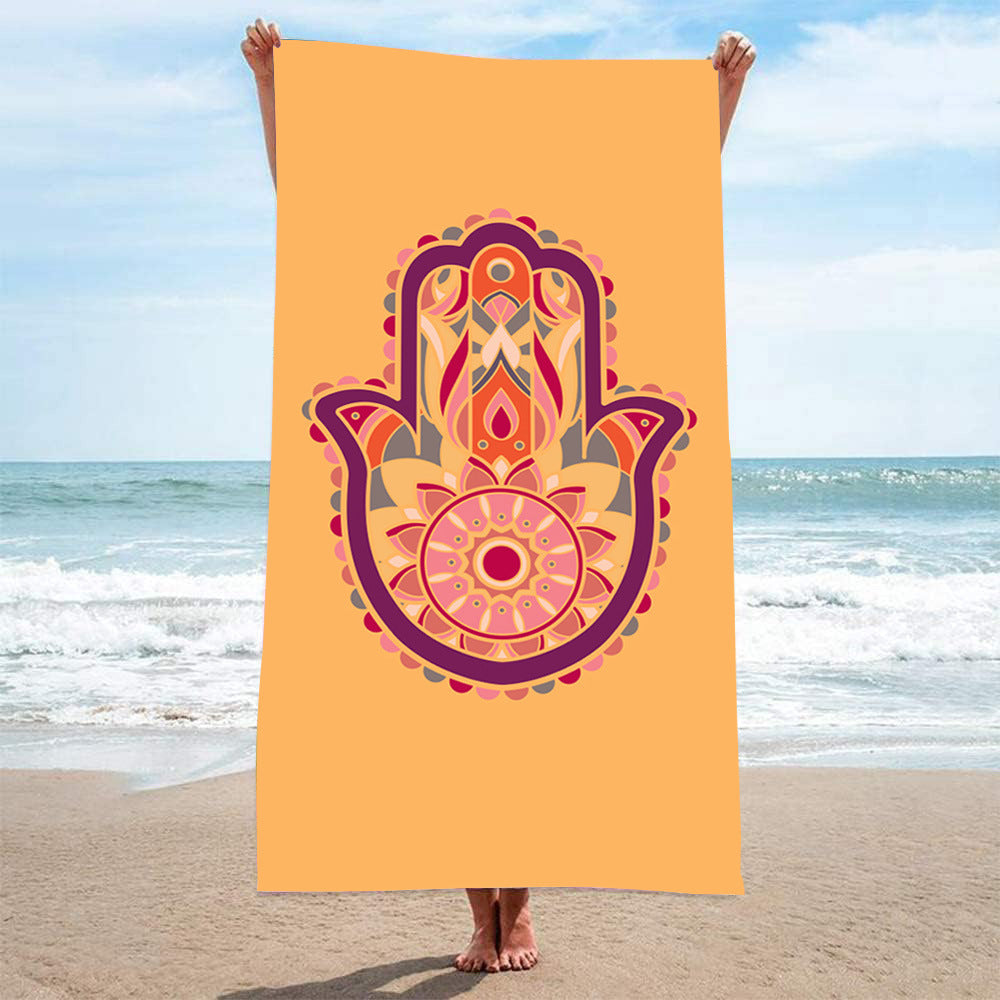 Printed Towel Seaside Vacation Beach Bath Towel