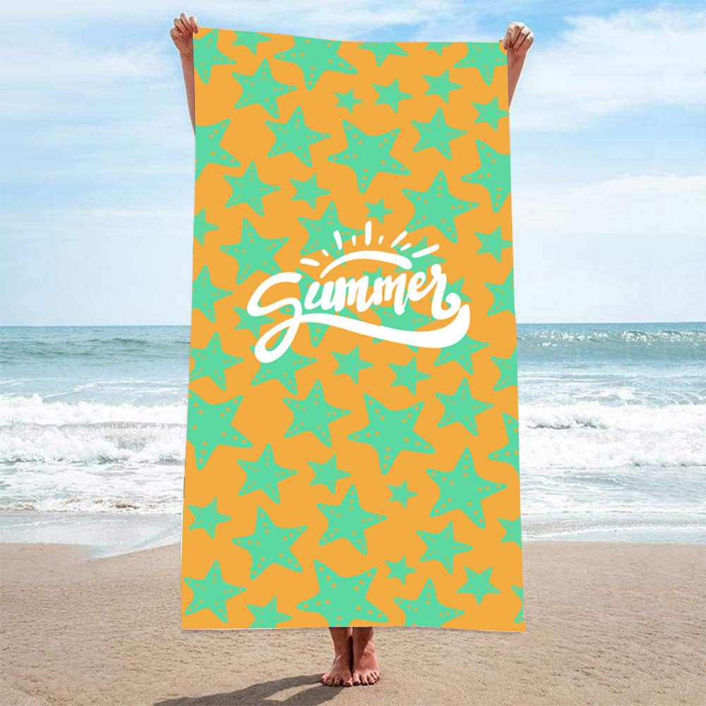 Printed Towel Seaside Vacation Beach Bath Towel