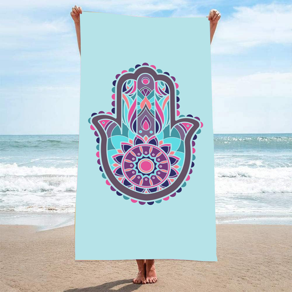 Printed Towel Seaside Vacation Beach Bath Towel