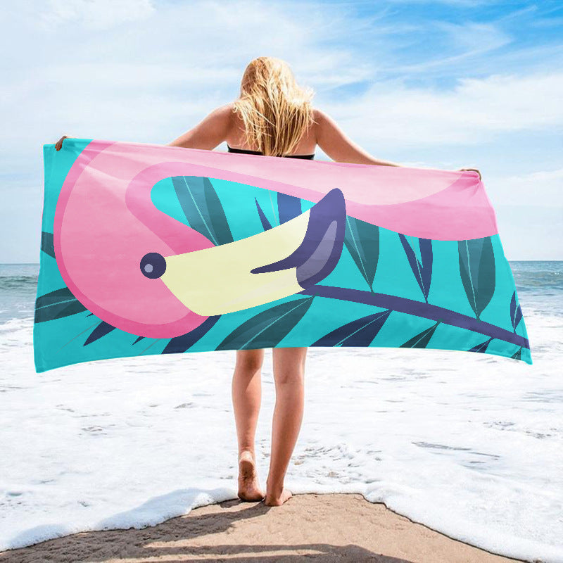 Printed Towel Seaside Vacation Beach Bath Towel