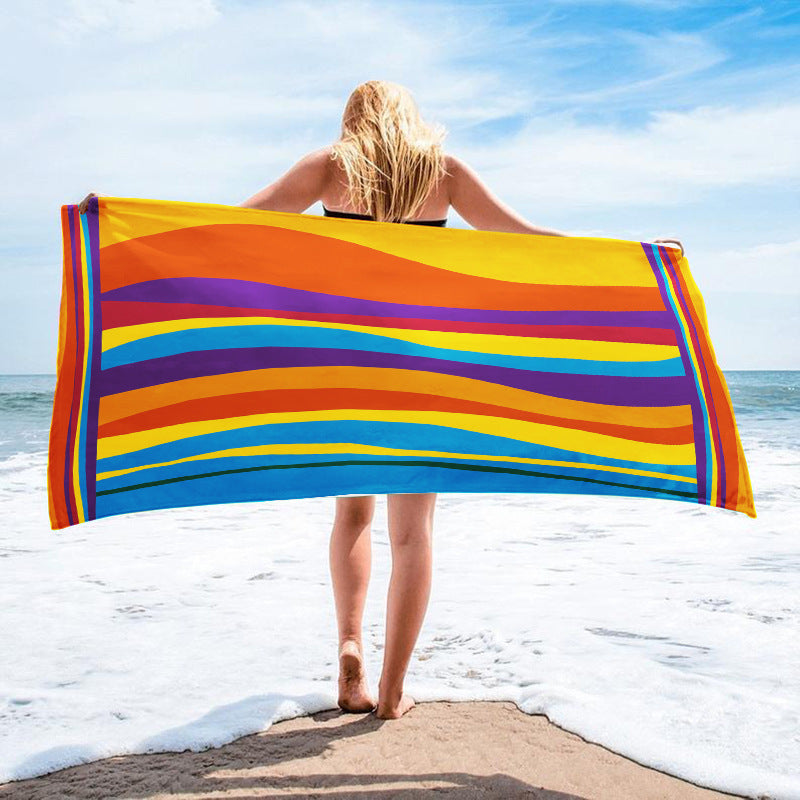 Printed Towel Seaside Vacation Beach Bath Towel