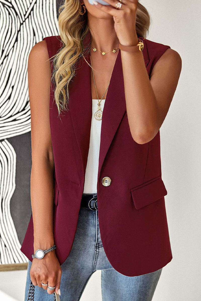 Suit Jacket Women's Loose Temperament Commuter Sleeveless Suit Vest