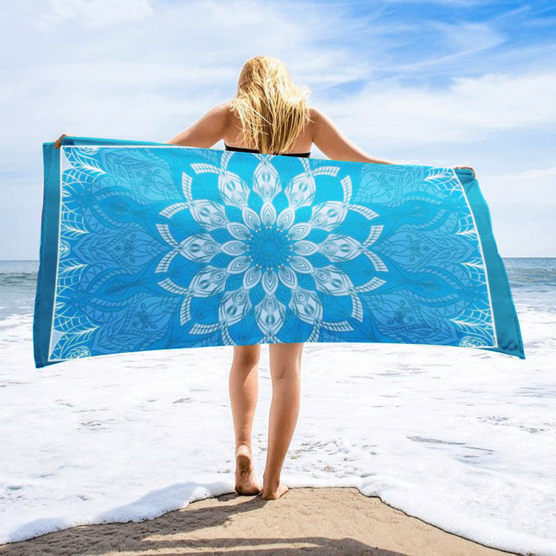 Printed Towel Seaside Vacation Beach Bath Towel